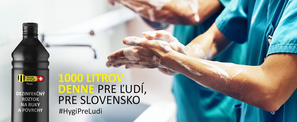 1000 litrov dezinfekcie denne pre Slovensko